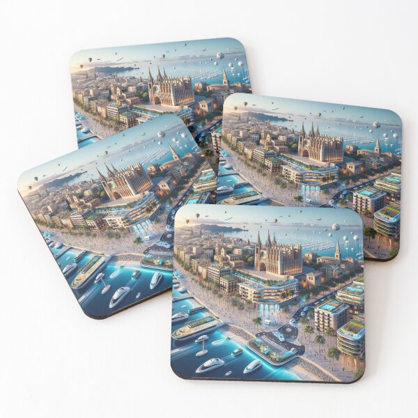 Item preview, Palma de Mallorca - Futuristic Cities designed and sold by Eric Nagel.