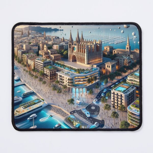 Item preview, Palma de Mallorca - Futuristic Cities designed and sold by Eric Nagel.