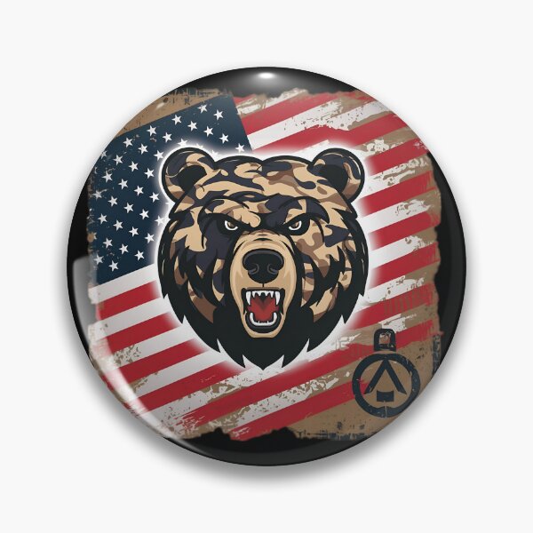 Item preview, Tough Cameo Grizzly Bear American 4th of July designed and sold by PlanetMarker.