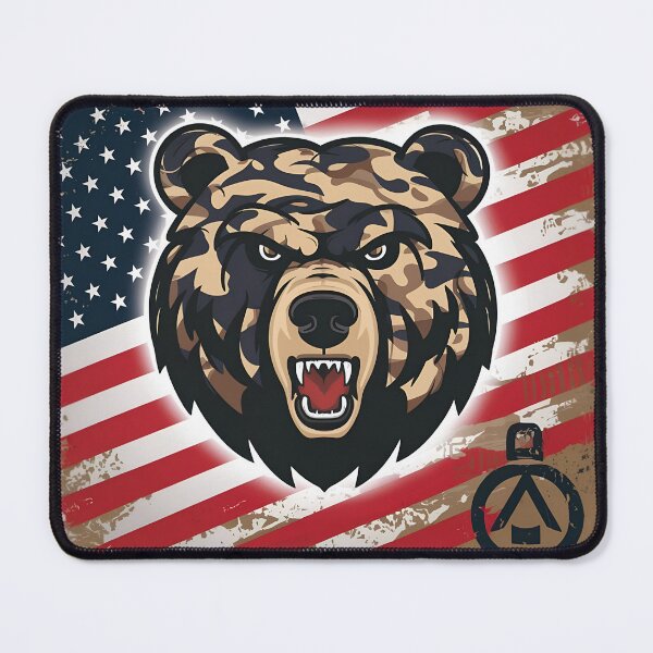 Item preview, Tough Cameo Grizzly Bear American 4th of July designed and sold by PlanetMarker.