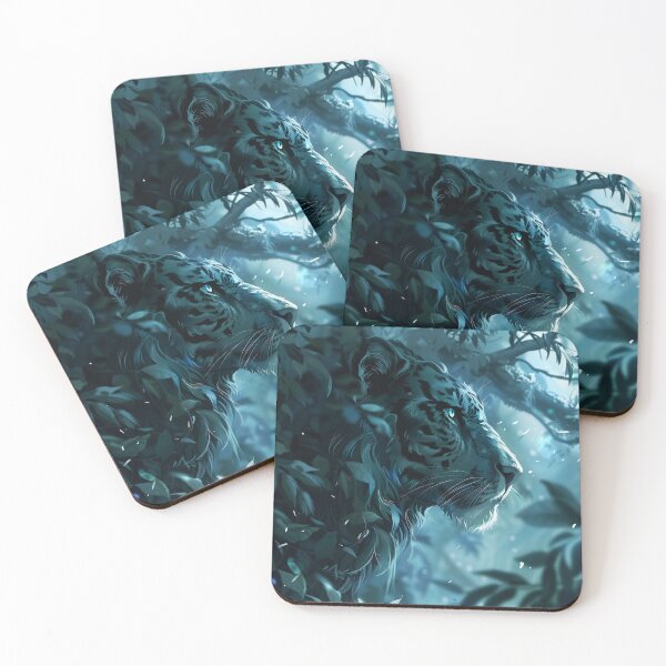 Item preview, Stealthy Leopard in Moonlit Jungle designed and sold by palmyst.