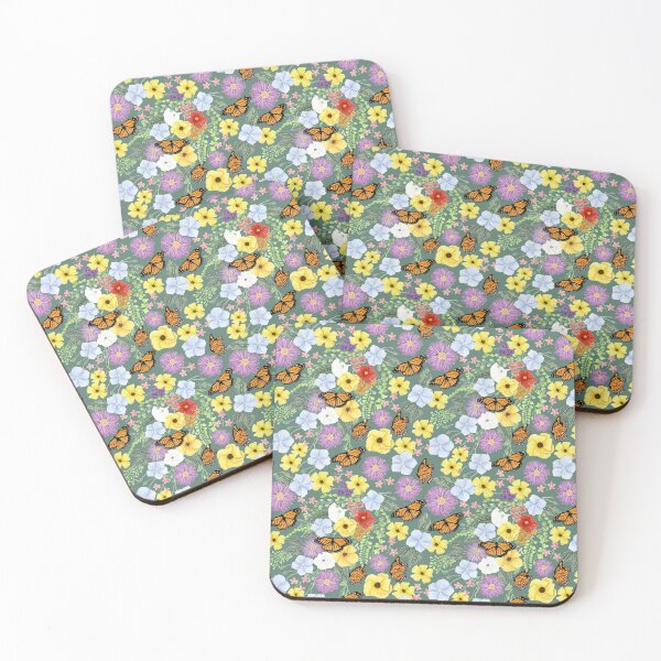 Item preview, Wildflowers of Carnarvon Gorge Dark Green Medium designed and sold by greenerybywendy.