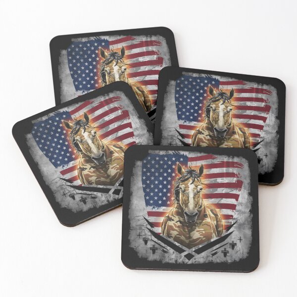 Artikelvorschau, Robuster Cameo American Mustang 4. Juli entworfen und verkauft von PlanetMarker.