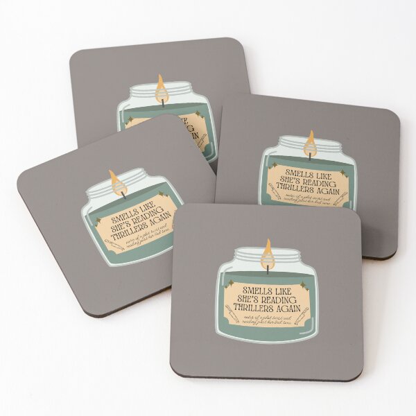 Item preview, Smells like she's reading a thriller - sage candle designed and sold by Neadoodles.