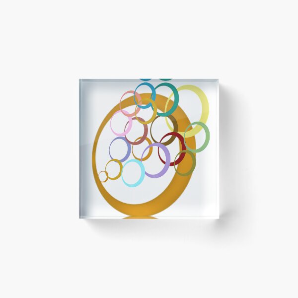 Item preview, Colourful Rings  designed and sold by Pattern Hub.