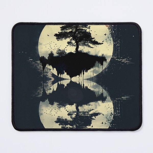 Item preview, Floating Island Under Full Moon designed and sold by palmyst.