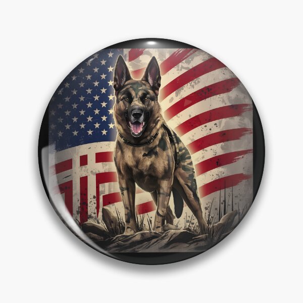 Item preview, Tough Cameo American German Sheppard 4th of July designed and sold by PlanetMarker.