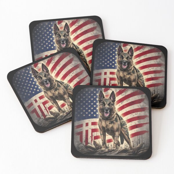 Item preview, Tough Cameo American German Sheppard 4th of July designed and sold by PlanetMarker.