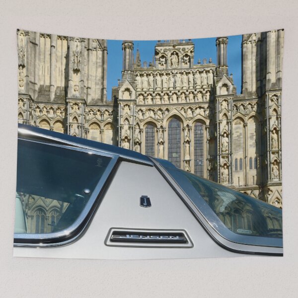 Item preview, Jensen Interceptor, Vintage car at Wells Cathedral designed and sold by JonDelorme.