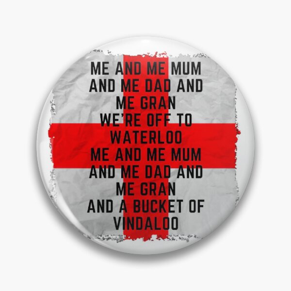 Item preview, Vindaloo - England Flag designed and sold by (Not) The Wednesday Shop.