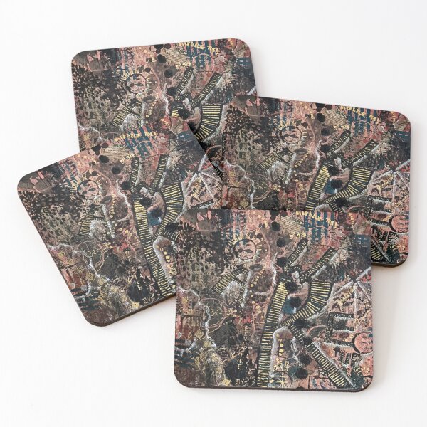 Item preview, Terracotta, doré, noir, marron, bleu, message designed and sold by Taziyastic.