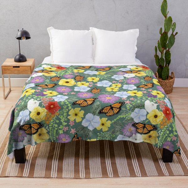 Item preview, Wildflowers of Carnarvon Gorge Dark Green Medium designed and sold by greenerybywendy.