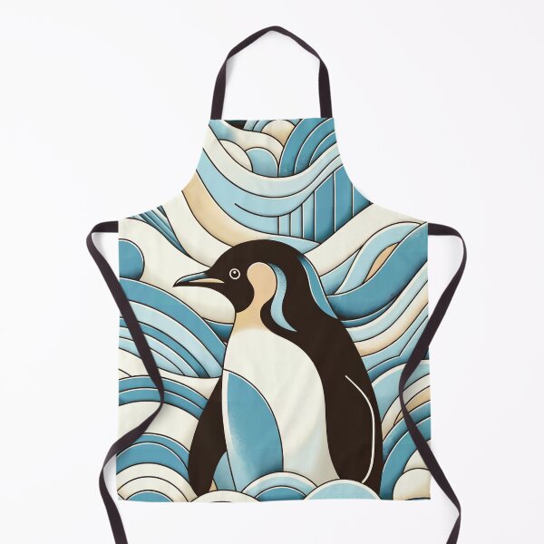 Item preview, Sky Blue Cream Ocean Waves And Cute Penguin designed and sold by PenguinForests.