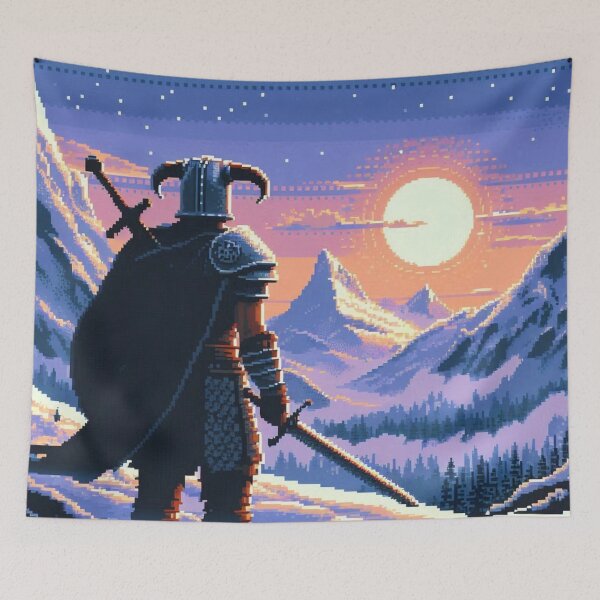 Item preview, Skyrim Warrior Watching The Sunset designed and sold by Jake-Carter0.