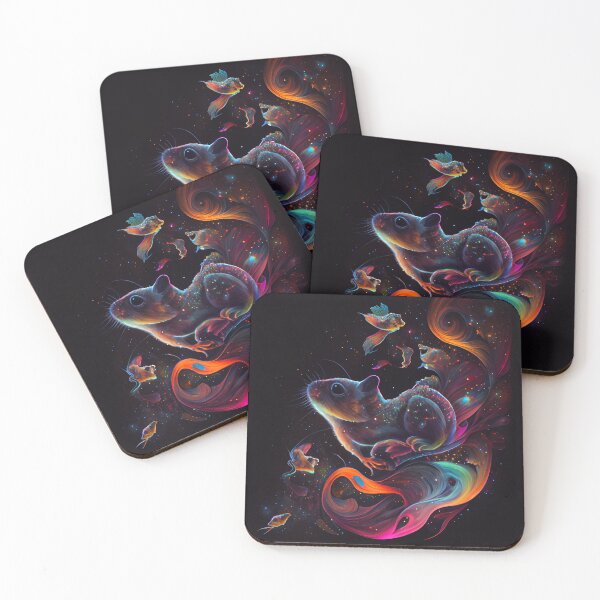 Item preview, Cosmic Flight of the Nebula Squirrel designed and sold by Sillytoe.