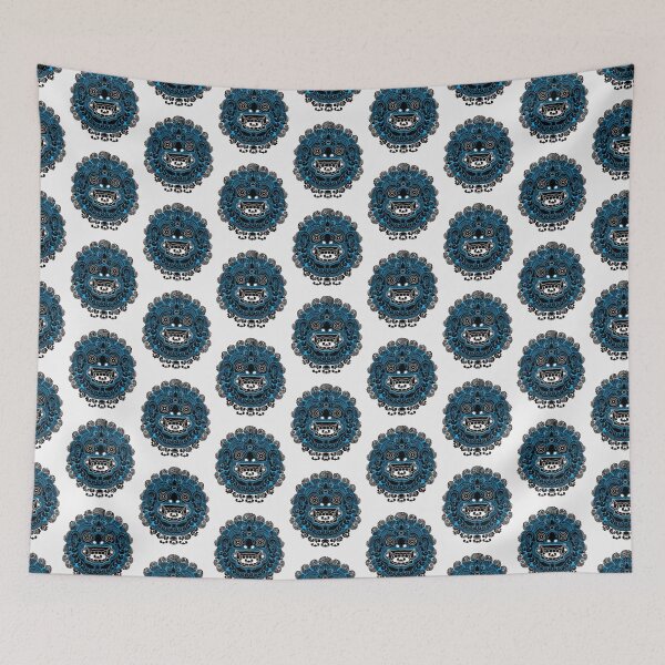 Item preview, Beautiful YEK THAI Face  lai thai traditional in classic blue designed and sold by Bspaces.