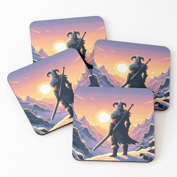 Item preview, Skyrim Beautiful Snowy Mountains Pixel Art designed and sold by Jake-Carter0.