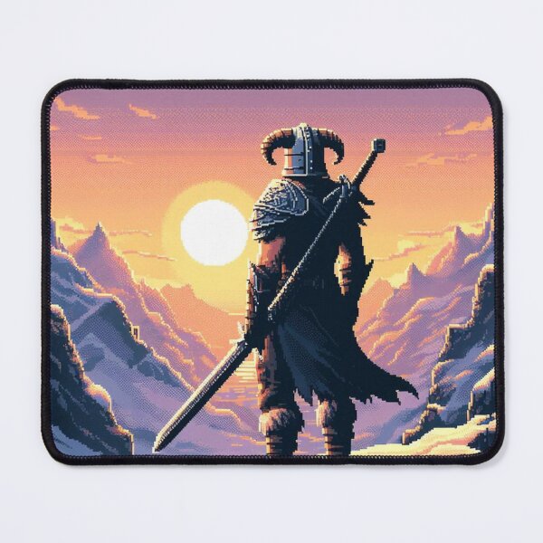 Item preview, Skyrim Beautiful Snowy Mountains Pixel Art designed and sold by Jake-Carter0.