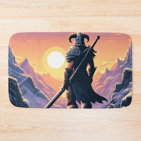 Item preview, Skyrim Beautiful Snowy Mountains Pixel Art designed and sold by Jake-Carter0.