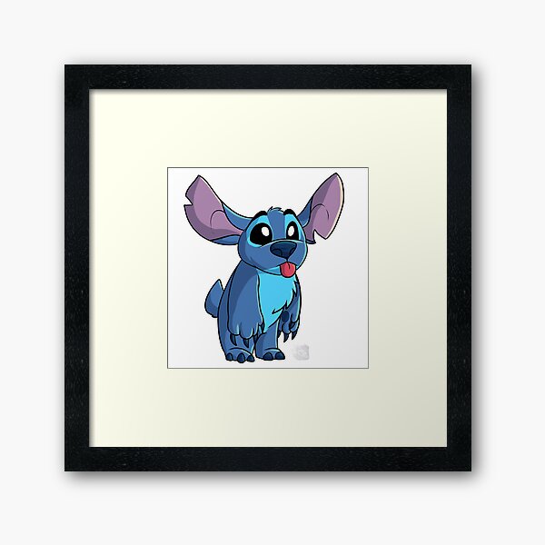 Stitchy Blep Framed Art Print