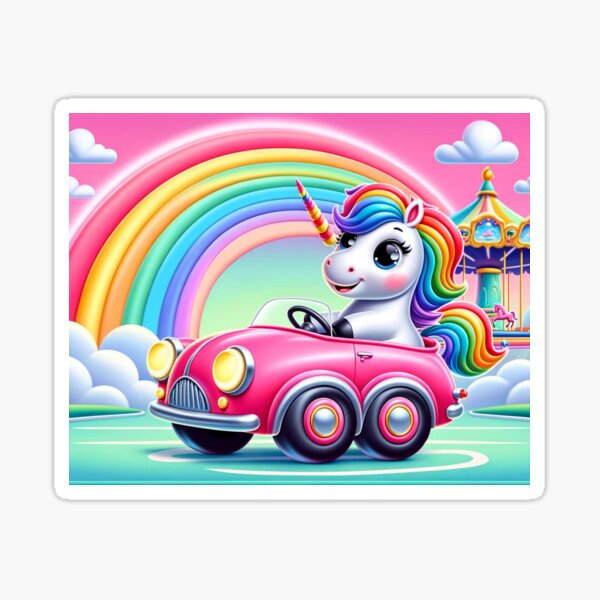 Item preview, Rainbow Ride with the Unicorn designed and sold by Sillytoe.