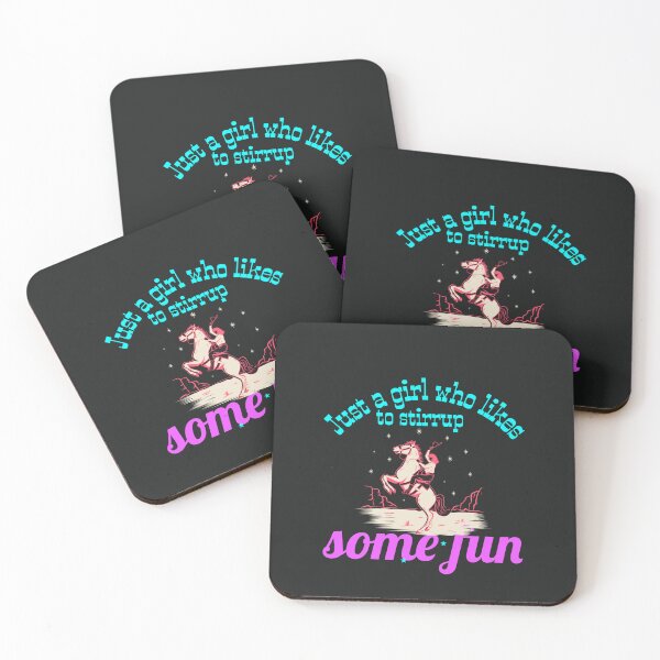 Item preview, Just a girl who likes to stirrup some fun horse puns designed and sold by funpunsteeshop.