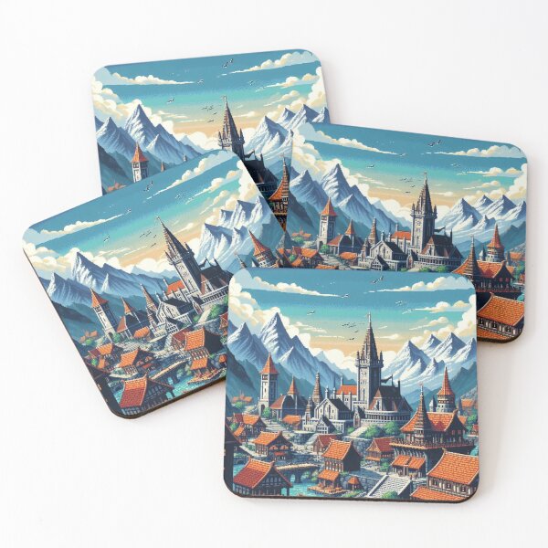 Item preview, Skyrim Town With Small Castle designed and sold by Jake-Carter0.