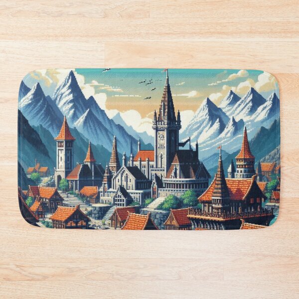 Item preview, Skyrim Town With Small Castle designed and sold by Jake-Carter0.