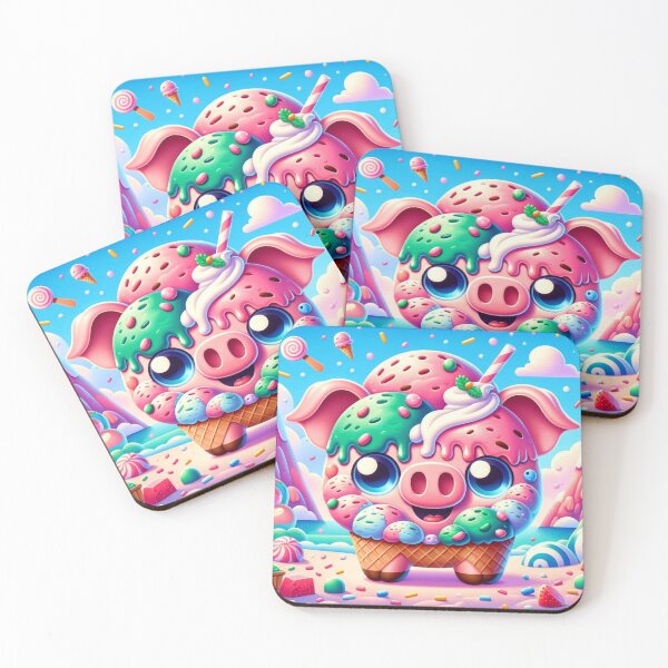 Item preview, Ice Cream Piglet Paradise designed and sold by Sillytoe.