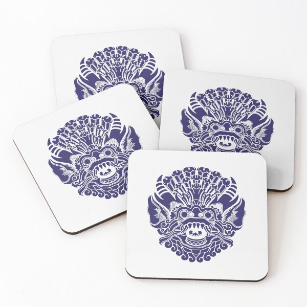 Item preview, YEK THAI Face  lai thai traditional in classic Blue designed and sold by Bspaces.