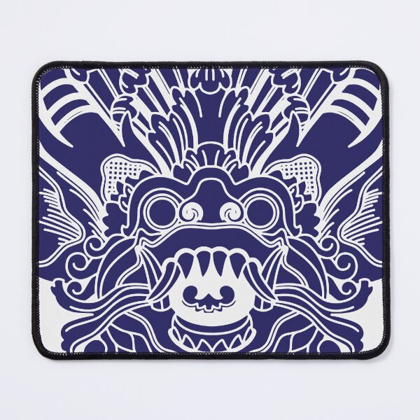 Item preview, YEK THAI Face lai thai traditional in classic Blue designed and sold by Bspaces.