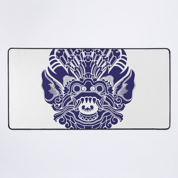 Item preview, YEK THAI Face lai thai traditional in classic Blue designed and sold by Bspaces.