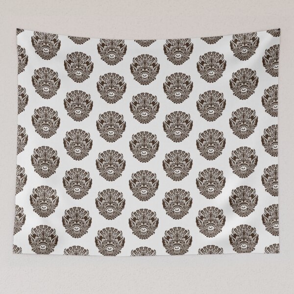 Item preview, YEK THAI Face  lai thai traditional in classic Brown designed and sold by Bspaces.