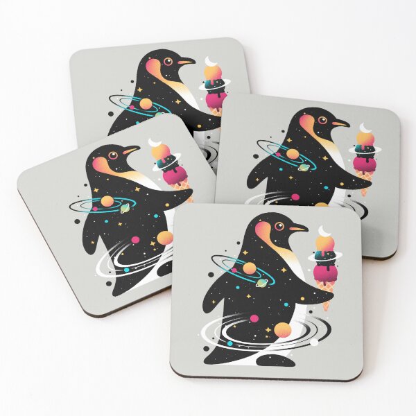 Item preview, Space penguin ice cream galaxy designed and sold by NemiMakeit.