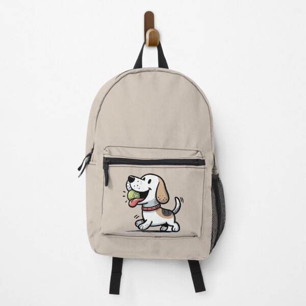 Item preview, Happy White Dog Plays with Tennis Ball designed and sold by TimeToMap.