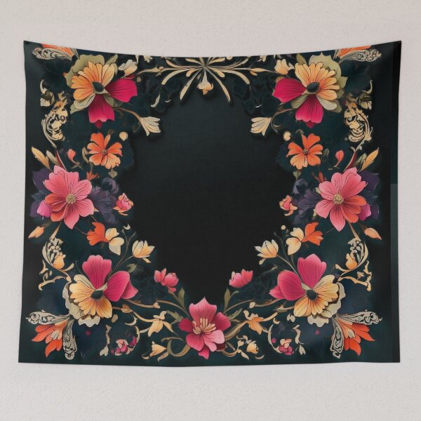 Item preview, Floral Border Patterned designed and sold by Sadia Jannat.