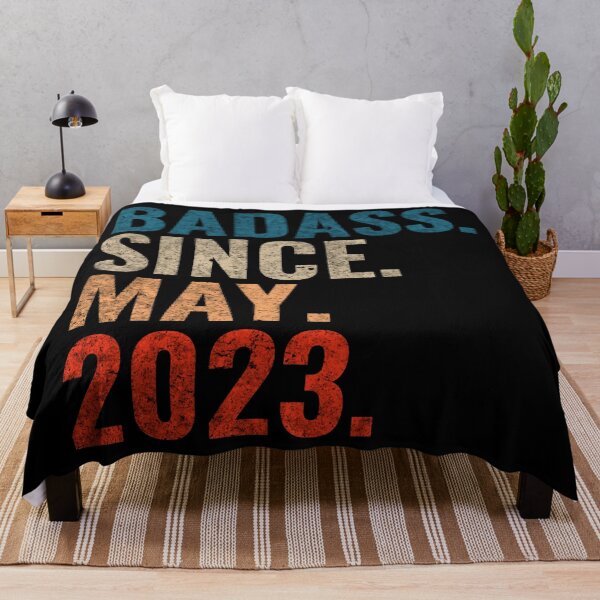 Item preview, Badass since May 2023 Vintage 2023 May birthday gift designed and sold by Teelogic.