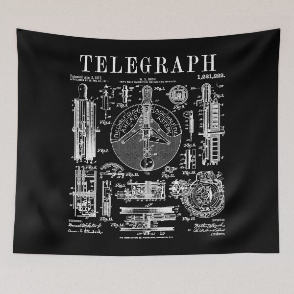 Artikelvorschau, Nautisches Schiff Telegraph Segelboot Kapitän Vintage Patent entworfen und verkauft von GrandeDuc.