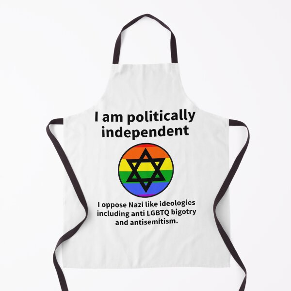 Item preview, I am politically independent I oppose anti LGBTQ bigotry and antisemitism designed and sold by Rachel the Artist .