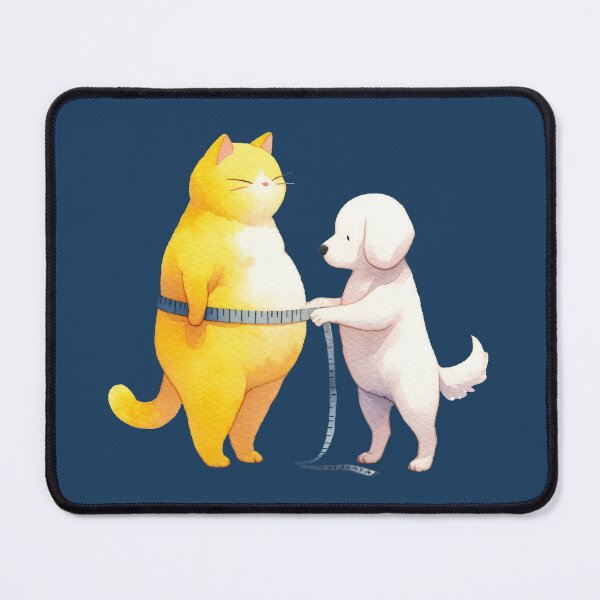 Item preview, Dog Measuring Cat with Tape designed and sold by Uma-Meaw.