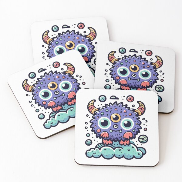 Item preview, Cute little monster on clouds designed and sold by TigerParrrot.