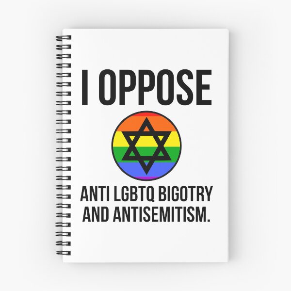 Item preview, I oppose anti LGBTQ bigotry and antisemitism  designed and sold by Rachel the Artist .