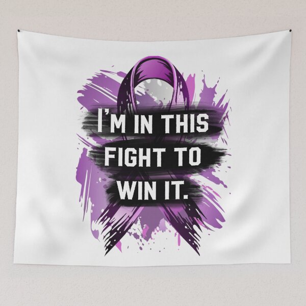Item preview, Cancer Awareness Purple Ribbon designed and sold by Lina1993.