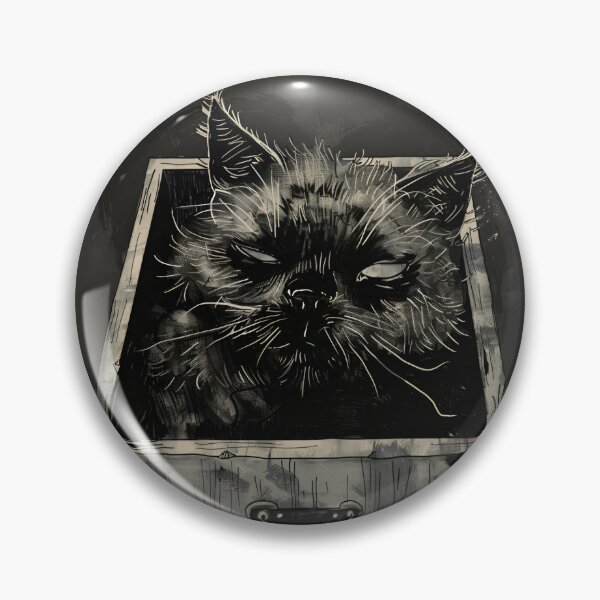 Item preview, Schroedinger's cat black box gothic dark art designed and sold by Anbe_design.
