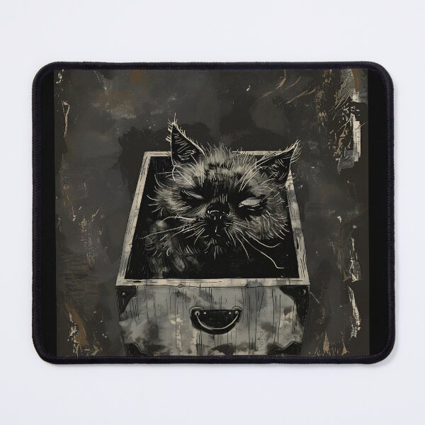 Item preview, Schroedinger's cat black box gothic dark art designed and sold by AngelinaBezm.