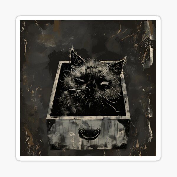 Artikel-Vorschau von Schrödingers Katze Black Box Gothic dunkle Kunst, designt und verkauft von AngelinaBezm.