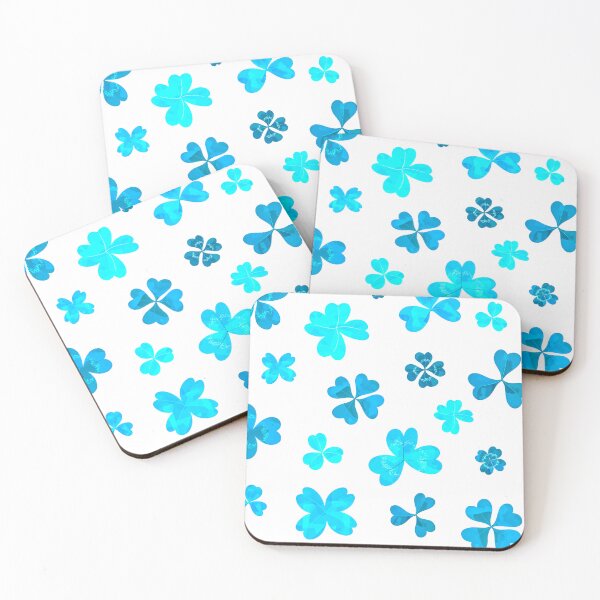 Item preview, Blue & White Leaves Pattern  designed and sold by Pattern Hub.