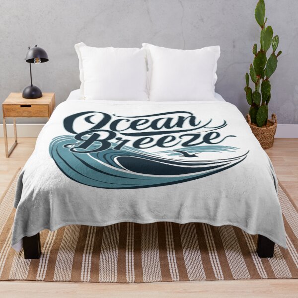 Item preview, Breezy Elegance: 'Ocean Breeze' with Waves and Seagull designed and sold by podekom.