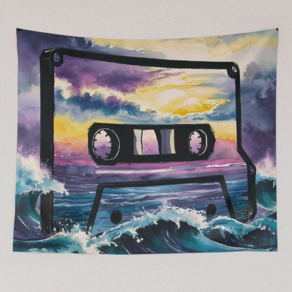 Item preview, Cassette Tape Sunset at Sea designed and sold by DJ-Portable.