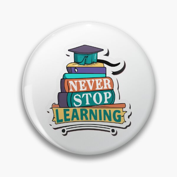Item preview, Never Stop Learning - Graduation Cap & Books designed and sold by NiftyWrx.